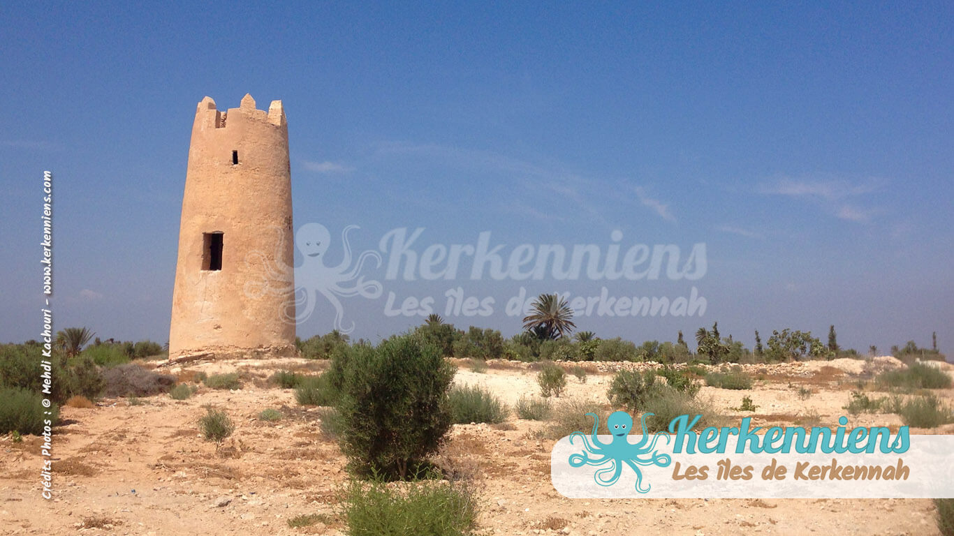 Fort de Mellita au milieu des oliveraies Kerkennah (île de Gharbi Tunisie)