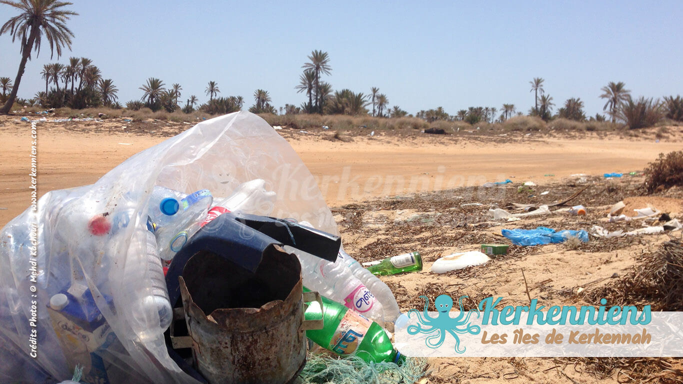 L'empreinte de l'homme arrogant, paysage de désolation - Kerkennah (Tunisie)
