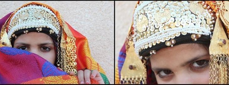 Émotion kerkennienne Enfant en tenue et bijoux tradtionnels