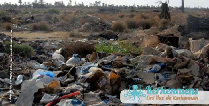 Un amoncellement de déchets (Kerkennah - Tunisie)
