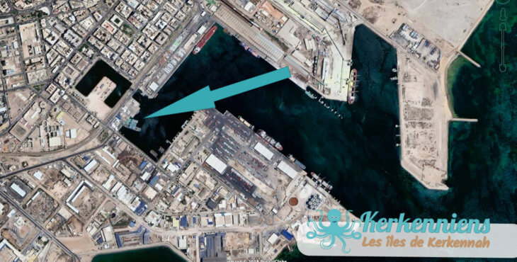 Le bassin fermé des Louds en bas à gauche de sfax (Tunisie) Google Earth