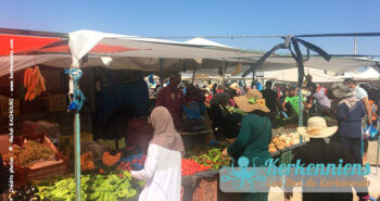 Fruits et légumes Le marché hebdomadaire à Kerkennah