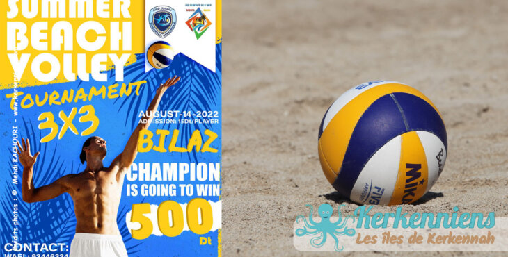 Summer beach volley tournoi les diamants de la mer kerkennah 13 & 14 août 2022