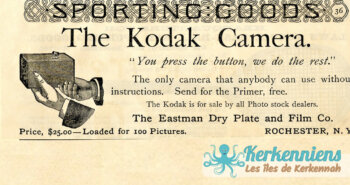 Publicité pour l'appareil Kodak, 1889