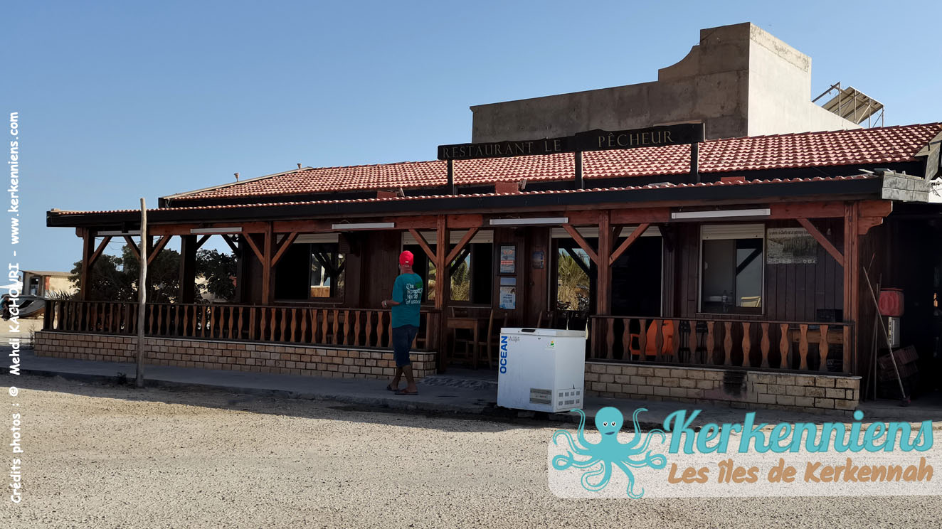 Devanture du restaurant Sta Ali (Le Pêcheur) à El Attaya Kerkennah