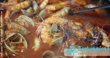 Sauce des spaghetti aux fruits de mer, Restaurant Chez Najet, El Attaya, Kerkennah