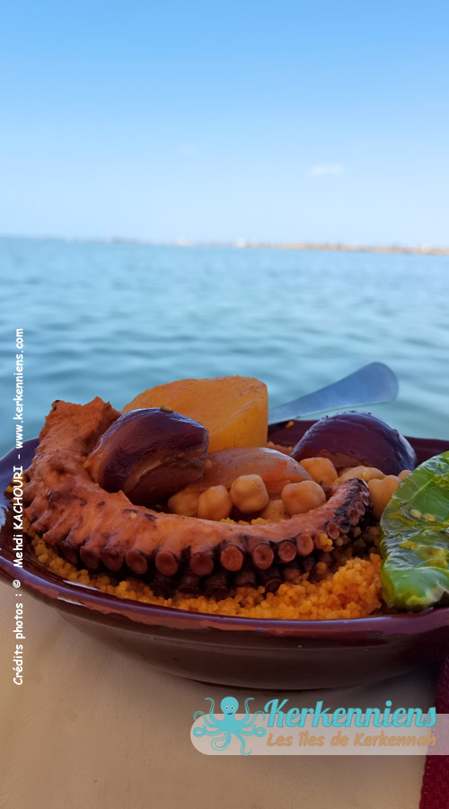 Couscous de poulpe, loin de la côte, plaisir, saveurs et détente