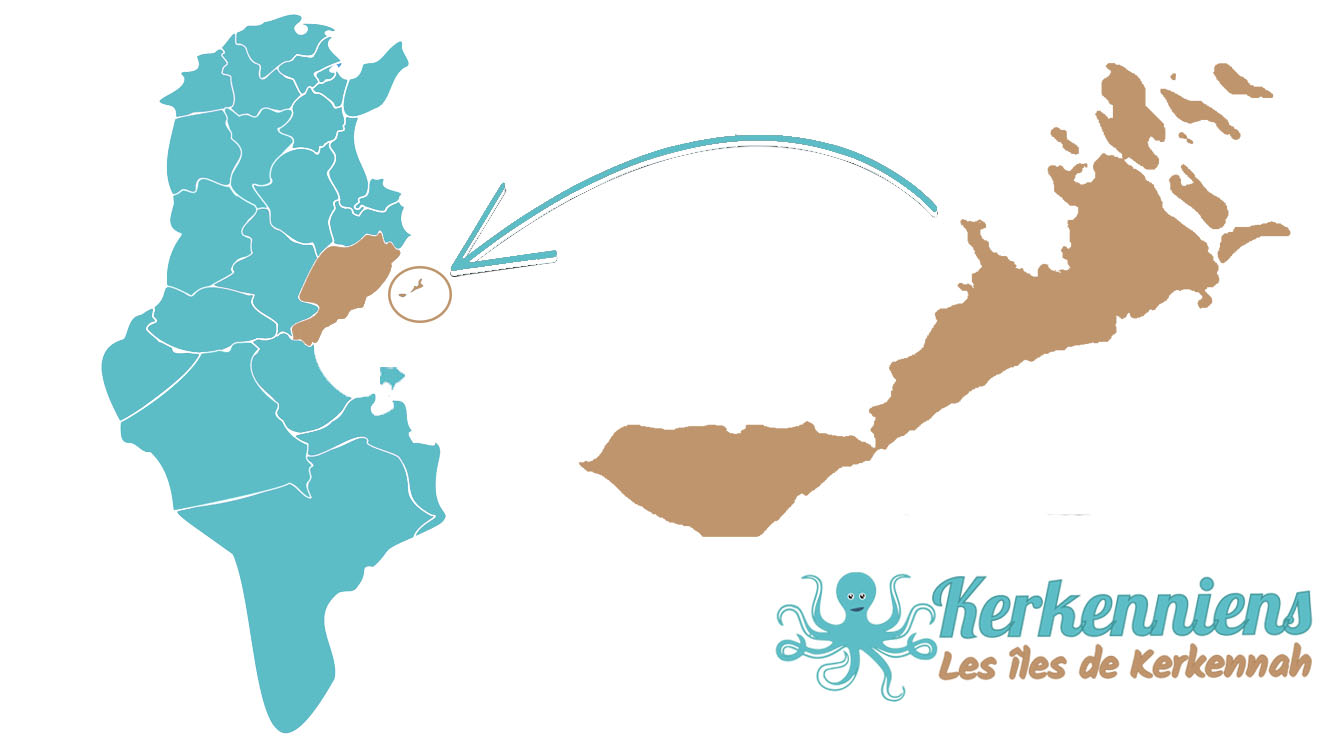 Où se trouve Kerkennah, en Tunisie en face de la ville de Sfax