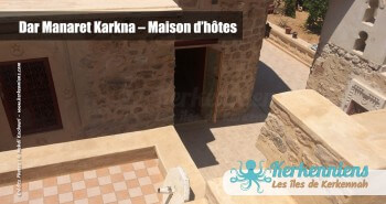 Accès aux chambres Dar Manaret Karkna maison hôtes Kerkennah Tunisie