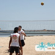 Échauffement retour Tournoi de Beach volley Association Sports et Loisirs de Kerkennah