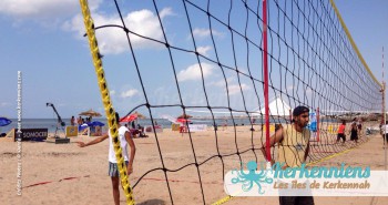 Filet beach volley ball Kerkennah terre beach volley Kerkennah Happy Beach Volley Ball