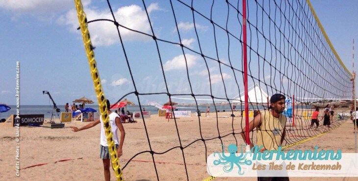 Filet beach volley ball Kerkennah terre beach volley Kerkennah Happy Beach Volley Ball