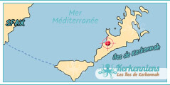 Hôtel Map Carte iles de Kerkennah Hôtel Dar Kerkennah Tunisie