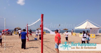 Match équipe femme beach volley ball Kerkennah terre beach volley Kerkennah Happy Beach Volley Ball