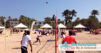 Match beach volley ball Kerkennah terre beach volley Kerkennah Happy Beach Volley Ball