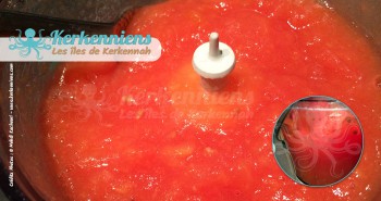 Recette de cuisine sauce kerkenaise-tomates mixées kerkennaise
