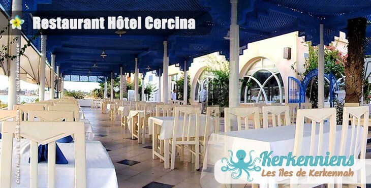 La terrasse du restaurant de l’hôtel Cercina