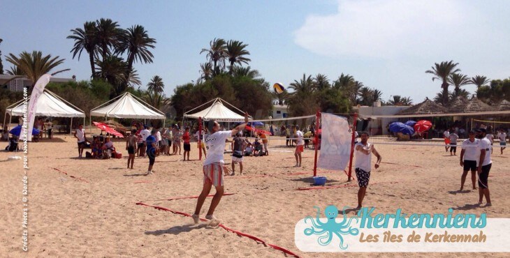 Service beach volley ball Kerkennah terre beach volley Kerkennah Happy Beach Volley Ball