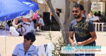 Stand Tunisie Telecom Tournoi de Beach volley Association Sports et Loisirs de Kerkennah