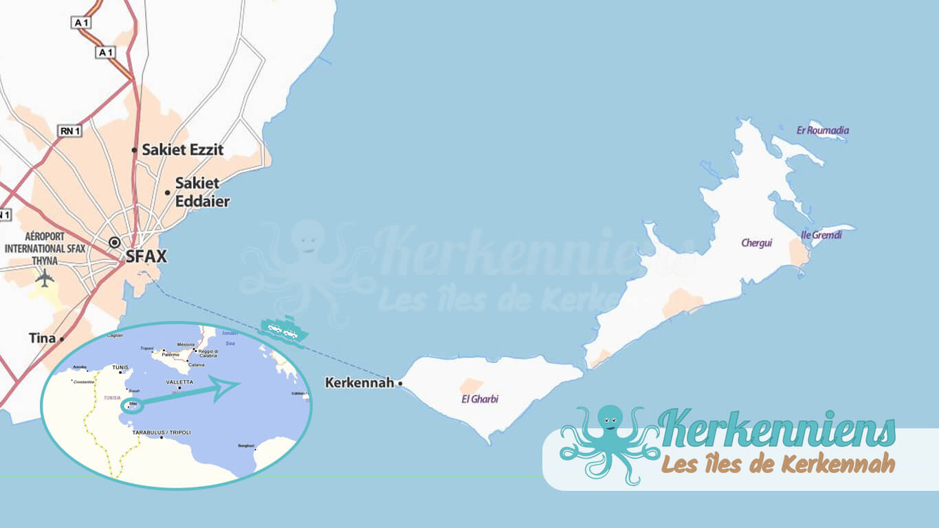 Iles de Kerkennah Gouvernorat de Sfax Tunisie